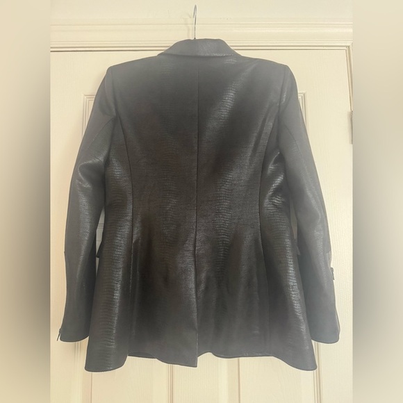 ALICE + OLIVIA Macey Vegan Leather Blazer NWOT - Picture 9 of 15